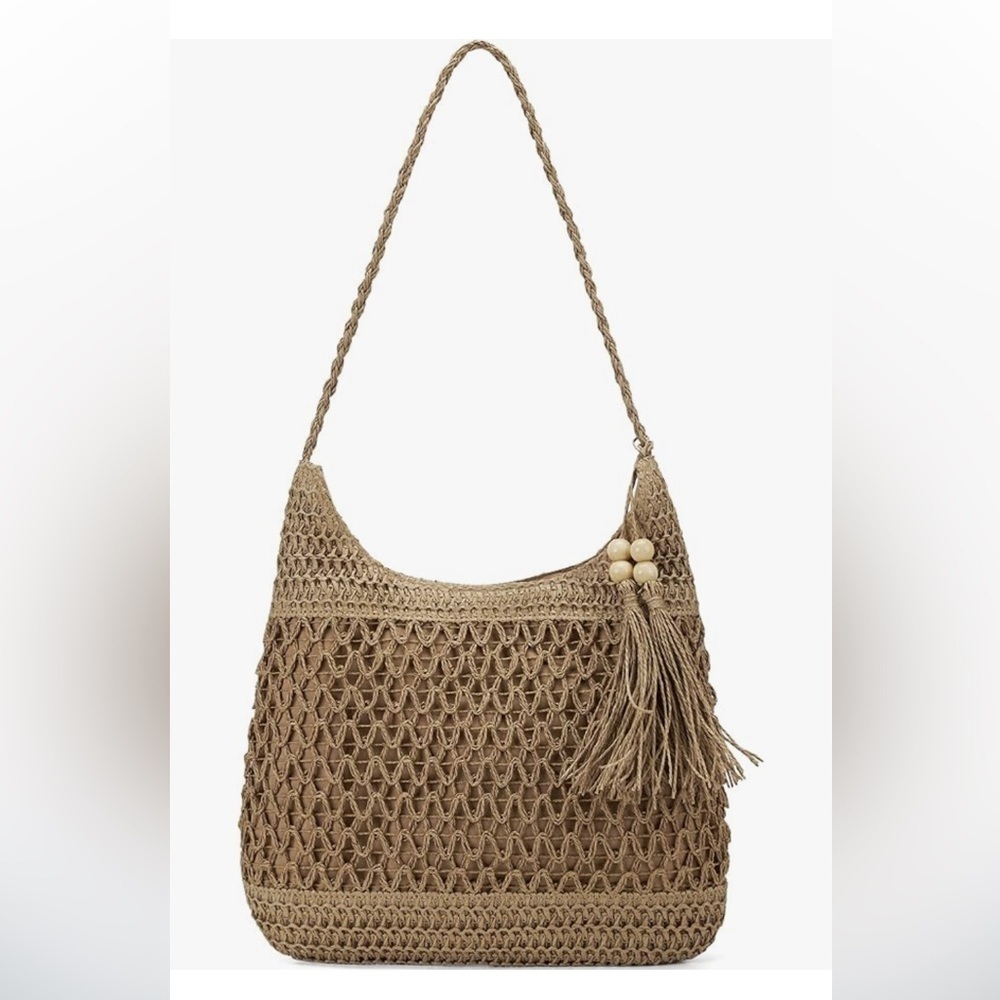 NWT Straw Packable Large Beach Bag The Tote Hobo Bag Crossbody Purses Straw Bags